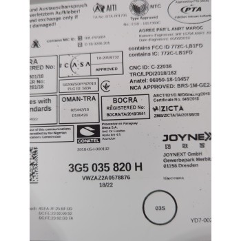 Recambio de sistema navegacion gps para volkswagen t-cross (c11, d31) 1.0 tsi referencia OEM IAM 3G5035820  