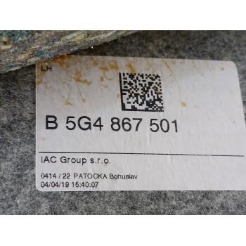 Recambio de techo interior para volkswagen golf vii lim. (5g1) comfortline bluemotion referencia OEM IAM 5G4867501  