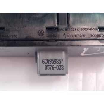 Recambio de mando elevalunas delantero izquierdo para volkswagen polo (6c1) a-polo referencia OEM IAM 6R0867255K  