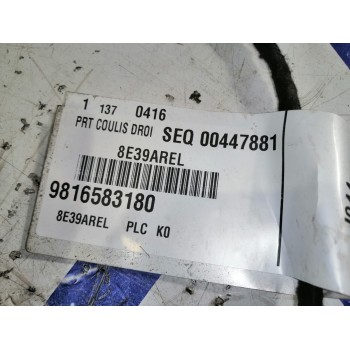Recambio de cableado puerta para peugeot expert furgón 1.6 blue-hdi fap referencia OEM IAM 9816583180  