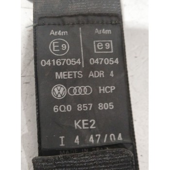 Recambio de cinturon seguridad trasero izquierdo para volkswagen polo iv (9n_, 9a_) 1.9 sdi referencia OEM IAM 6Q0857805  