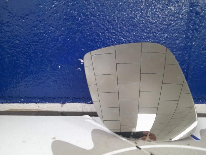 Recambio de cristal retrovisor derecho para volkswagen t5 transporter (7e) referencia OEM IAM 56533313  