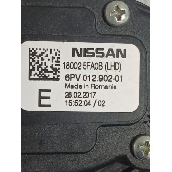 Recambio de pedal acelerador para nissan micra v (k14) 1.5 dci referencia OEM IAM 6PV0025FA0B  