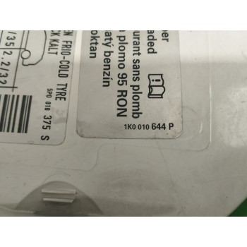Recambio de tapa exterior combustible para seat altea (5p1) style copa referencia OEM IAM 1K0010644P  
