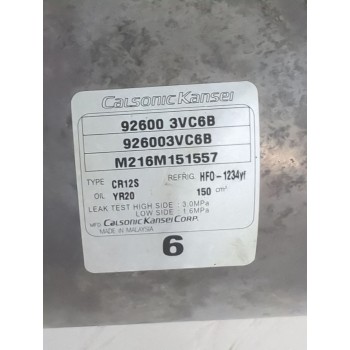 Recambio de compresor aire acondicionado para nissan micra v (k14) 1.5 dci referencia OEM IAM 926003VC6B  