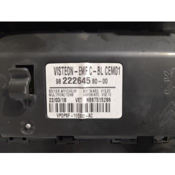 Recambio de pantalla multifuncion para peugeot expert combi 1.6 blue-hdi fap referencia OEM IAM 9822264580  