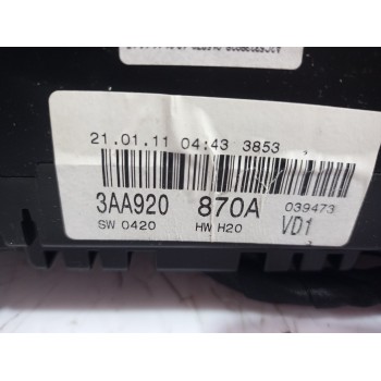 Recambio de cuadro instrumentos para volkswagen passat lim. (362) advance bluemotion referencia OEM IAM 3AA920870A  