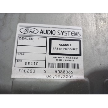 Recambio de sistema audio / radio cd para ford focus berlina (cap) 1.6 16v cat referencia OEM IAM FDB200  