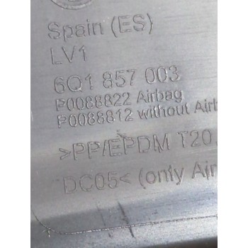 Recambio de salpicadero para volkswagen polo iv (9n_, 9a_) 1.9 sdi referencia OEM IAM 6Q1857003  