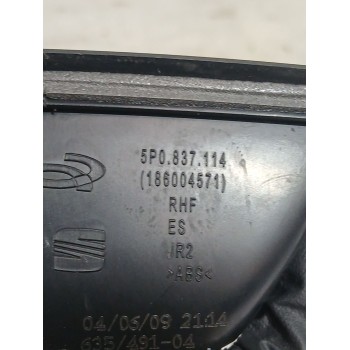 Recambio de maneta interior delantera derecha para seat leon (1p1) 1.9 tdi referencia OEM IAM 5P0837114B1UQ  