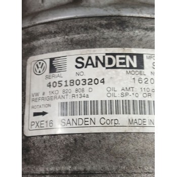 Recambio de compresor aire acondicionado para seat leon (1p1) 1.9 tdi referencia OEM IAM 1K0820808D  