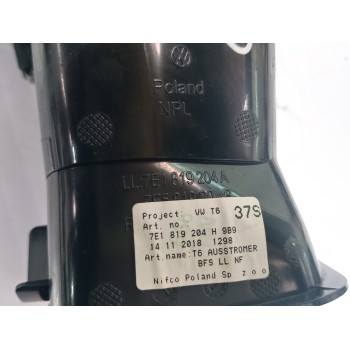 Recambio de rejilla aireadora para volkswagen transporter t6 t6 caravelle trendline referencia OEM IAM 7E1819204H9B9  