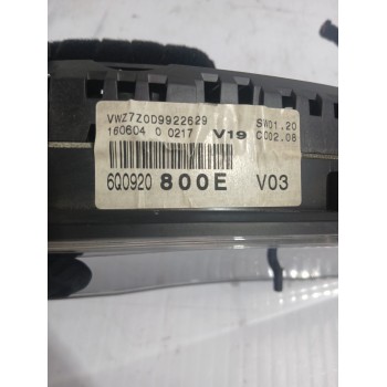 Recambio de cuadro instrumentos para volkswagen polo iv (9n_, 9a_) 1.9 sdi referencia OEM IAM 6Q0920800E  