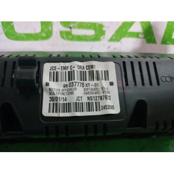 Recambio de pantalla multifuncion para citroën c3 exclusive referencia OEM IAM 98037778XT  