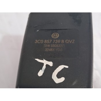 Recambio de enganche cinturon trasero central para volkswagen passat berlina (3c2) individual referencia OEM IAM 3C0857739B  