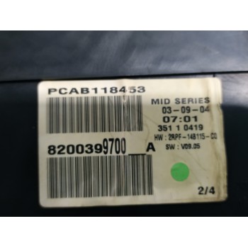 Recambio de cuadro instrumentos para renault megane ii familiar 1.9 dci diesel referencia OEM IAM 8200399700  