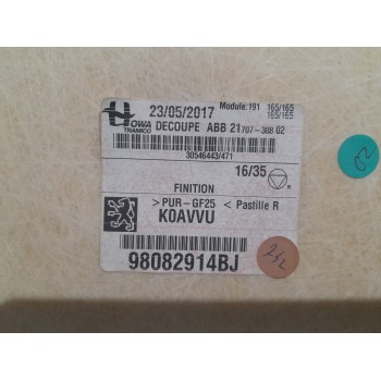 Recambio de techo interior para toyota proace furgoneta (mdz_) 1.6 d4d (mdz9) referencia OEM IAM 98082914BJ  