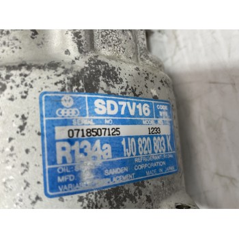 Recambio de compresor aire acondicionado para seat leon (1m1) stella referencia OEM IAM 1J0820803K  
