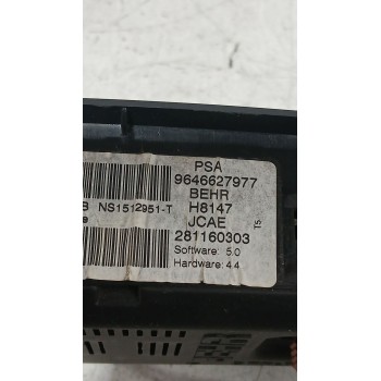 Recambio de mando calefaccion / aire acondicionado para peugeot 307 (3a/c) 1.4 16v referencia OEM IAM 9646627977  