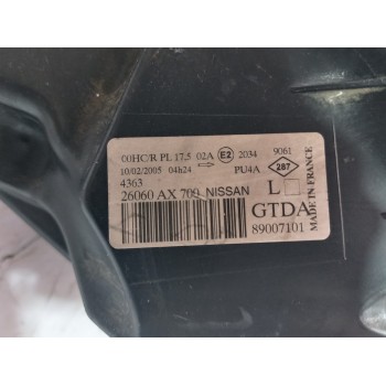 Recambio de faro izquierdo para nissan micra (k12e) sport referencia OEM IAM 89007101  