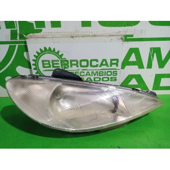 Recambio de faro derecho para peugeot 206 berlina e-music referencia OEM IAM 6205S8  