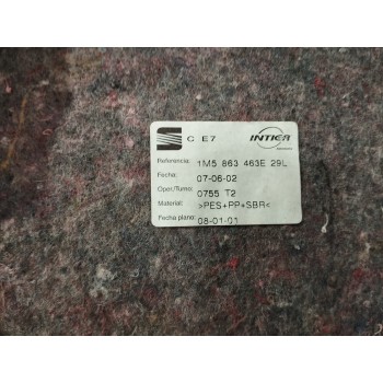 Recambio de piso maletero para seat toledo (1m2) 1.9 tdi referencia OEM IAM 1M5863463E  