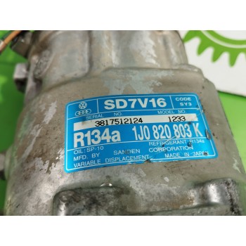 Recambio de compresor aire acondicionado para seat toledo (1m2) 1.9 tdi referencia OEM IAM 1J0820803K  