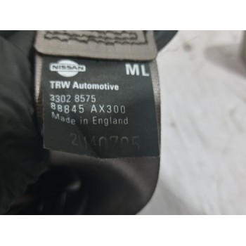 Recambio de cinturon seguridad trasero izquierdo para nissan micra (k12e) sport referencia OEM IAM 88845AX300  