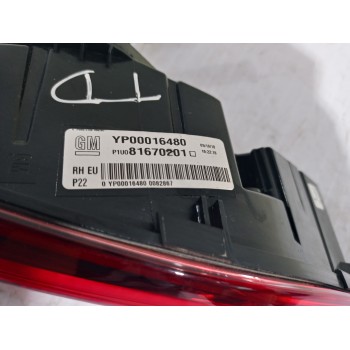 Recambio de piloto trasero derecho interior para opel grandland x design line referencia OEM IAM YP00016480  