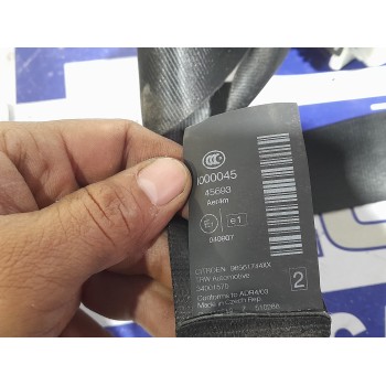 Recambio de cinturon seguridad trasero derecho para citroën c5 berlina 1.6 16v hdi fap referencia OEM IAM 96561744  