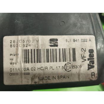 Recambio de faro derecho para seat ibiza (6l1) 1.9 tdi referencia OEM IAM 6L1941022A  