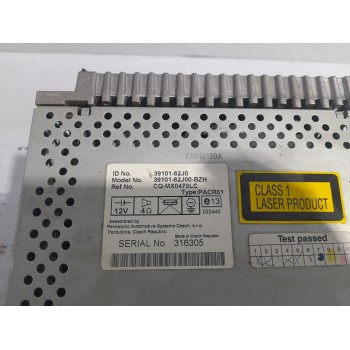 Recambio de sistema audio / radio cd para suzuki swift berlina (mz) 1.3 16v cat referencia OEM IAM 3910162J0  