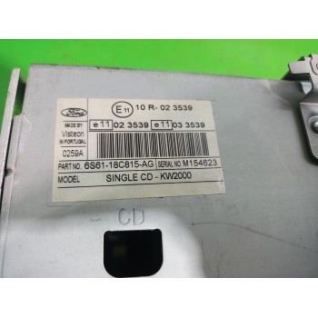 Recambio de sistema audio / radio cd para ford fiesta (cbk) ambiente referencia OEM IAM 6S6118C815  