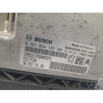 Recambio de centralita motor uce para peugeot expert furgón 1.6 blue-hdi fap referencia OEM IAM 9825318180  