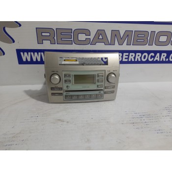 Recambio de sistema audio / radio cd para toyota corolla verso (r1) 2.2 d-cat referencia OEM IAM 861200F010  