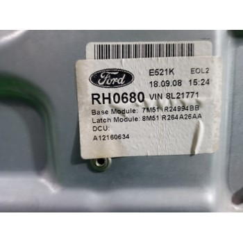 Recambio de elevalunas trasero derecho para ford c-max (cb3) 1.8 tdci turbodiesel cat referencia OEM IAM 8M51R264A26AA  