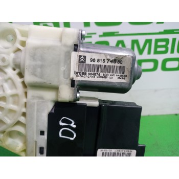 Recambio de motor elevalunas delantero derecho para citroën c4 berlina collection referencia OEM IAM 9681574880  