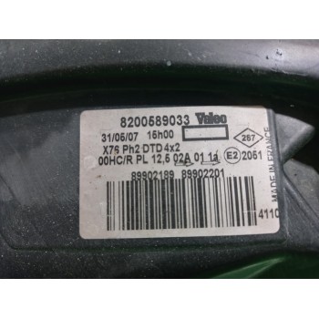 Recambio de faro derecho para renault kangoo (f/kc0) authentique referencia OEM IAM 8200589033  
