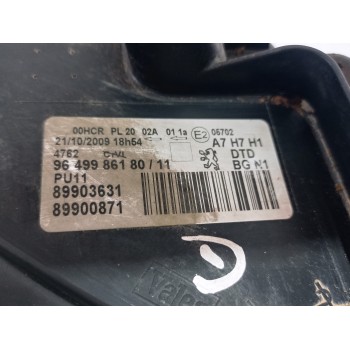 Recambio de faro derecho para peugeot 207 confort referencia OEM IAM 9649986180  