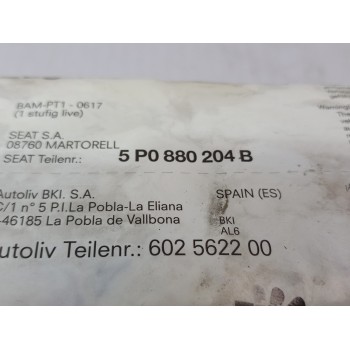 Recambio de airbag delantero derecho para seat toledo (5p2) exclusive referencia OEM IAM 5P0880204B  