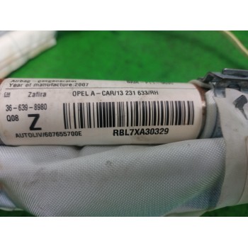 Recambio de airbag cortina delantero derecho para opel zafira b 1.9 cdti referencia OEM IAM 13231633  