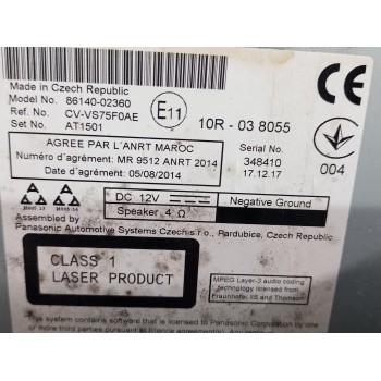 Recambio de pantalla multifuncion para toyota auris touring sports (e18) hybrid feel! edition referencia OEM IAM 8614002360  