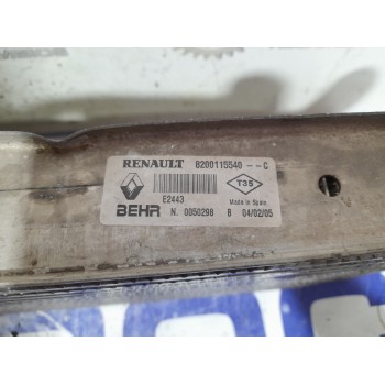 Recambio de intercooler para renault scenic ii referencia OEM IAM 8200115540  