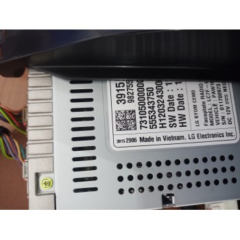 Recambio de pantalla multifuncion para opel grandland x opel 2020 referencia OEM IAM 555343750  