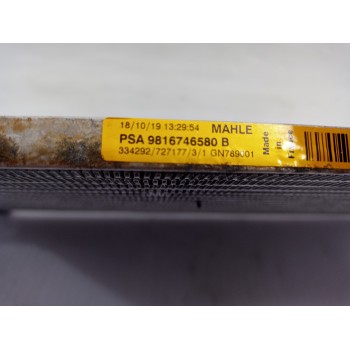 Recambio de condensador / radiador aire acondicionado para peugeot 308 active referencia OEM IAM 9816746580B  