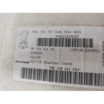 Recambio de techo interior para peugeot 308 active referencia OEM IAM 98008614PR  