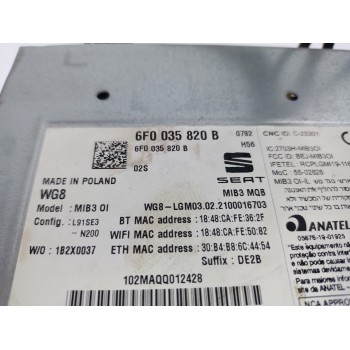 Recambio de sistema audio / radio cd para seat arona xperience plus referencia OEM IAM 6F0035820B  