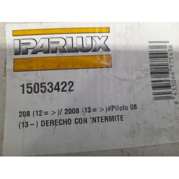 Recambio de piloto intermitente derecho para peugeot 208 referencia OEM IAM 15053422  