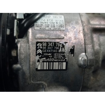 Recambio de compresor aire acondicionado para opel grandland x opel 2020 referencia OEM IAM 9834779480  