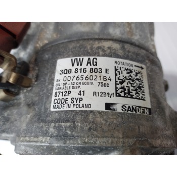 Recambio de compresor aire acondicionado para seat arona xperience plus referencia OEM IAM 3Q0816803E  